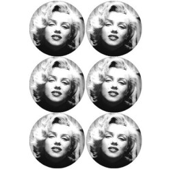 Marilyn Monroe (6 fois 9 cm) - Sticker/autocollant