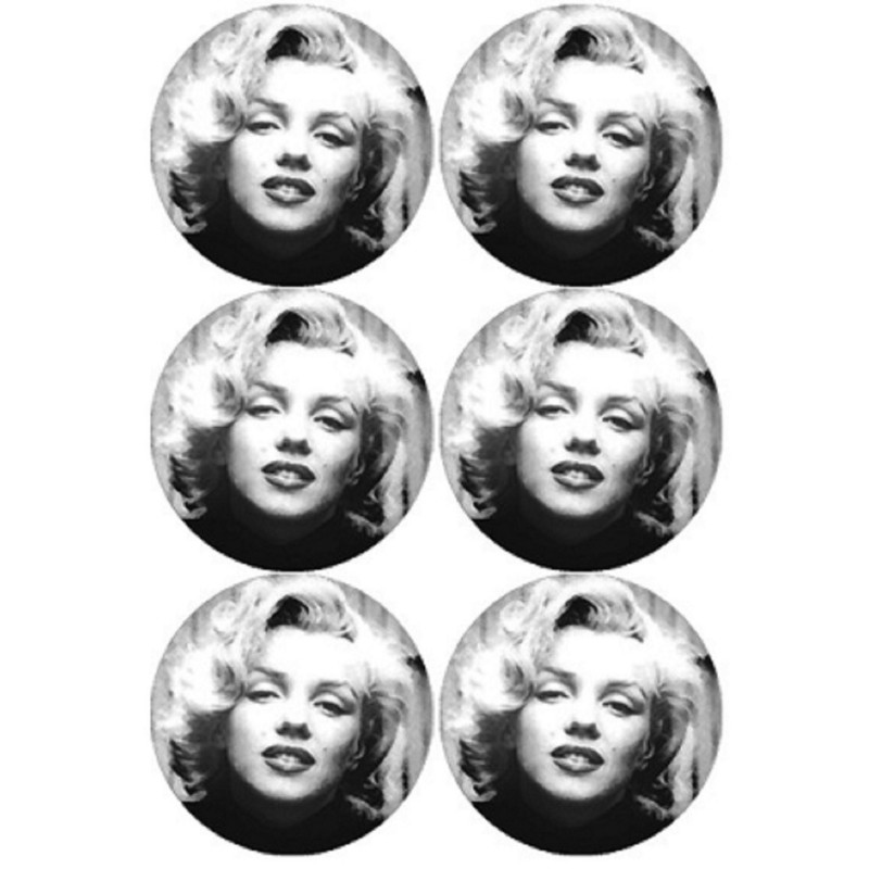 Marilyn Monroe (6 fois 9 cm) - Sticker/autocollant