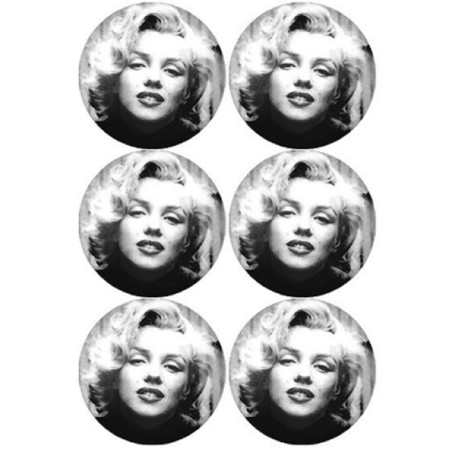 Marilyn Monroe (6 fois 9 cm) - Sticker/autocollant
