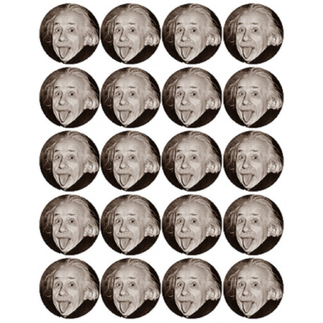 Albert Einstein (20 fois 5cm) - Autocollant(sticker)