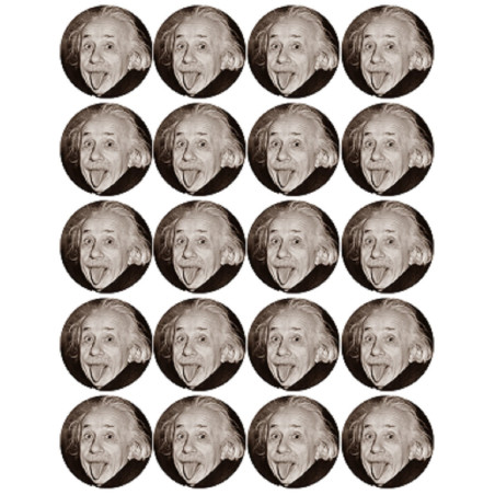 Albert Einstein (20 fois 5cm) - Sticker/autocollant
