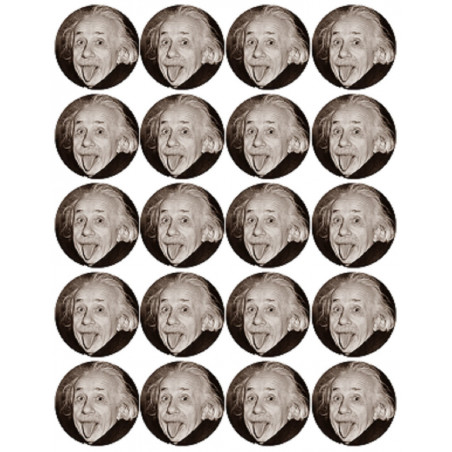 Albert Einstein (20 fois 5cm) - Autocollant(sticker)