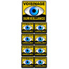 voisinage surveillance - 1fois 10cm - 8fois 5cm - Autocollant(sticker)