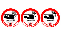 Alarme pour Caravane -  stickers de 5cm - Autocollant(sticker)