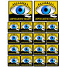 camping-caristes vigilants - 2 sticker 10cm / 16 stickers 5cm - Autocollant(sticker)