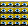 camping-caristes vigilants - 16 stickers 5cm - Sticker/autocollant