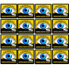 camping-caristes vigilants - 16 stickers 5cm - Autocollant(sticker)