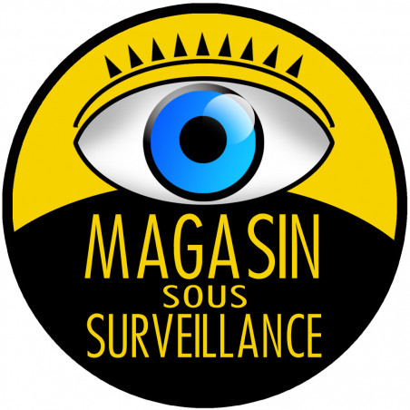 Magasin sous surveillance - 10x10cm - Autocollant(sticker)