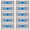 bâtiment sous protection - 10 stickers de 7x2.5cm - Autocollant(sticker)