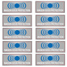 maison sous protection - 10 stickers de 7x2.5cm - Autocollant(sticker)