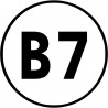 B7 - 5x5cm - Autocollant(sticker)