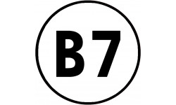 B7 - 20x20cm - Autocollant(sticker)