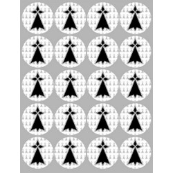 Hermine Bretagne (20 fois 5cm) - Sticker/autocollant