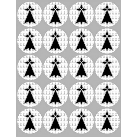 Hermine bretonne - 20fois 5cm - Autocollant(sticker)