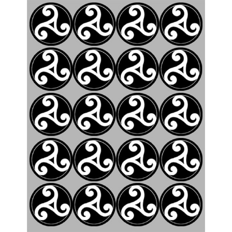 Triskèle (20 fois 5cm) - Sticker/autocollant
