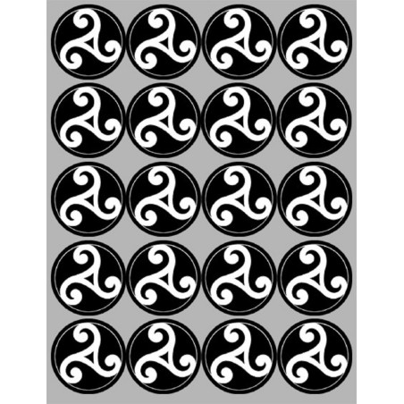 Triskèle (20 fois 5cm) - Sticker/autocollant