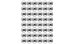 Série LNG - 48 stickers de 2.8cm - Autocollant(sticker)