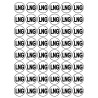 Série LNG - 48 stickers de 2.8cm - Sticker/autocollant