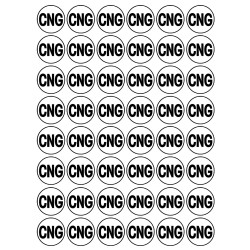 Série CNG - 48 stickers de 2.8cm - Sticker/autocollant