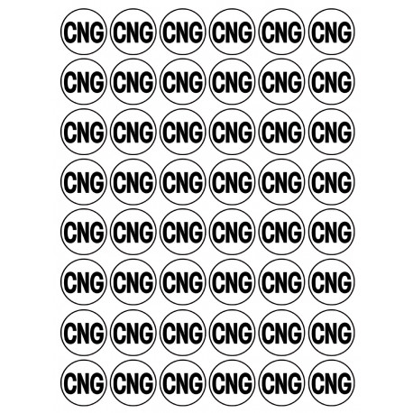 Série CNG - 48 stickers de 2.8cm - Autocollant(sticker)