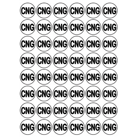 Série CNG - 48 stickers de 2.8cm - Autocollant(sticker)