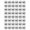 Série H2 - 48 stickers de 2.8cm - Sticker/autocollant