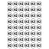 Série H2 - 48 stickers de 2.8cm - Autocollant(sticker)