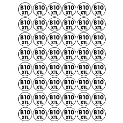 Série B10 - XTL - 48 stickers de 2.8cm - Sticker/autocollant