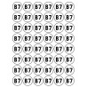 Série B7 - 48 stickers de 2.8cm - Sticker/autocollant