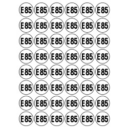 Série E85 - 48 stickers de 2.8cm - Sticker/autocollant