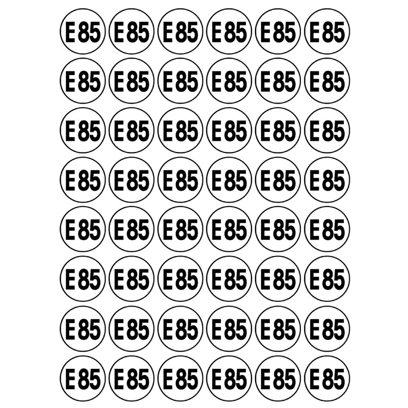 Série E85 - 48 stickers de 2.8cm - Sticker/autocollant