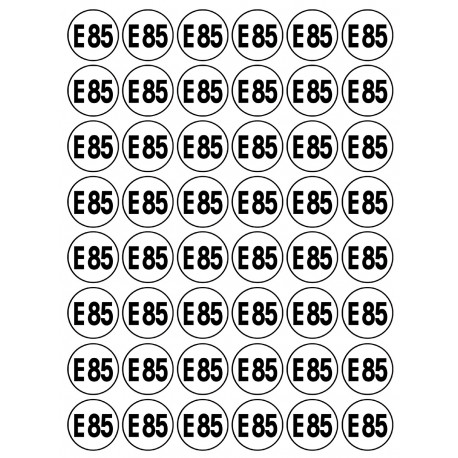 Série E85 - 48 stickers de 2.8cm - Autocollant(sticker)