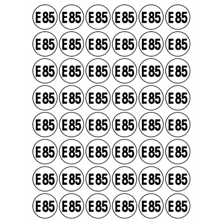 Série E85 - 48 stickers de 2.8cm - Autocollant(sticker)