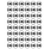 Série E85 - 48 stickers de 2.8cm - Sticker/autocollant