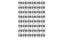 Série E10 - 48 stickers de 2.8cm - Autocollant(sticker)