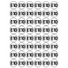 Série E10 - 48 stickers de 2.8cm - Sticker/autocollant
