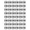 Série E10 - 48 stickers de 2.8cm - Autocollant(sticker)