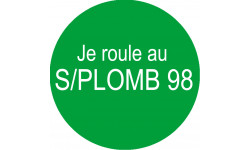 SANS PLOMB 98 - 10cm - Autocollant(sticker)