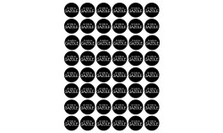 Série PRO GAZOLE - 48 stickers de 2.8cm - Autocollant(sticker)