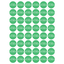 Série PRO SANS PLOMB 95 - 48 stickers de 2.8cm - Sticker/autocollant