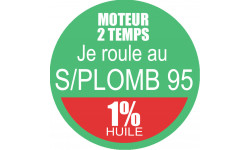 SANS PLOMB 95 - mélange 1 de 5cm - Autocollant(sticker)