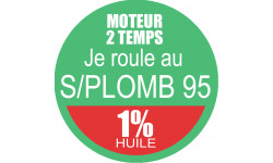 SANS PLOMB 95 - mélange 1 de 10cm - Autocollant(sticker)