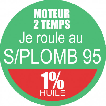 SANS PLOMB 95 - mélange 1 de 10cm - Autocollant(sticker)