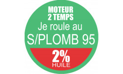 SANS PLOMB 95 - mélange 2 de 5cm - Autocollant(sticker)