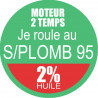 SANS PLOMB 95 - mélange 2 de 10cm - Autocollant(sticker)