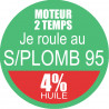 SANS PLOMB 95 - mélange 4 de 5cm - Autocollant(sticker)