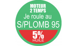 SANS PLOMB 95 - mélange 5 de 20cm - Autocollant(sticker)