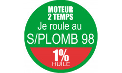 SANS PLOMB 98 - mélange 1 de 5cm - Autocollant(sticker)