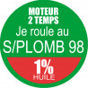 SANS PLOMB 98 - mélange 1 de 5cm - Autocollant(sticker)