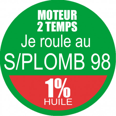 SANS PLOMB 98 - mélange 1 de 10cm - Autocollant(sticker)